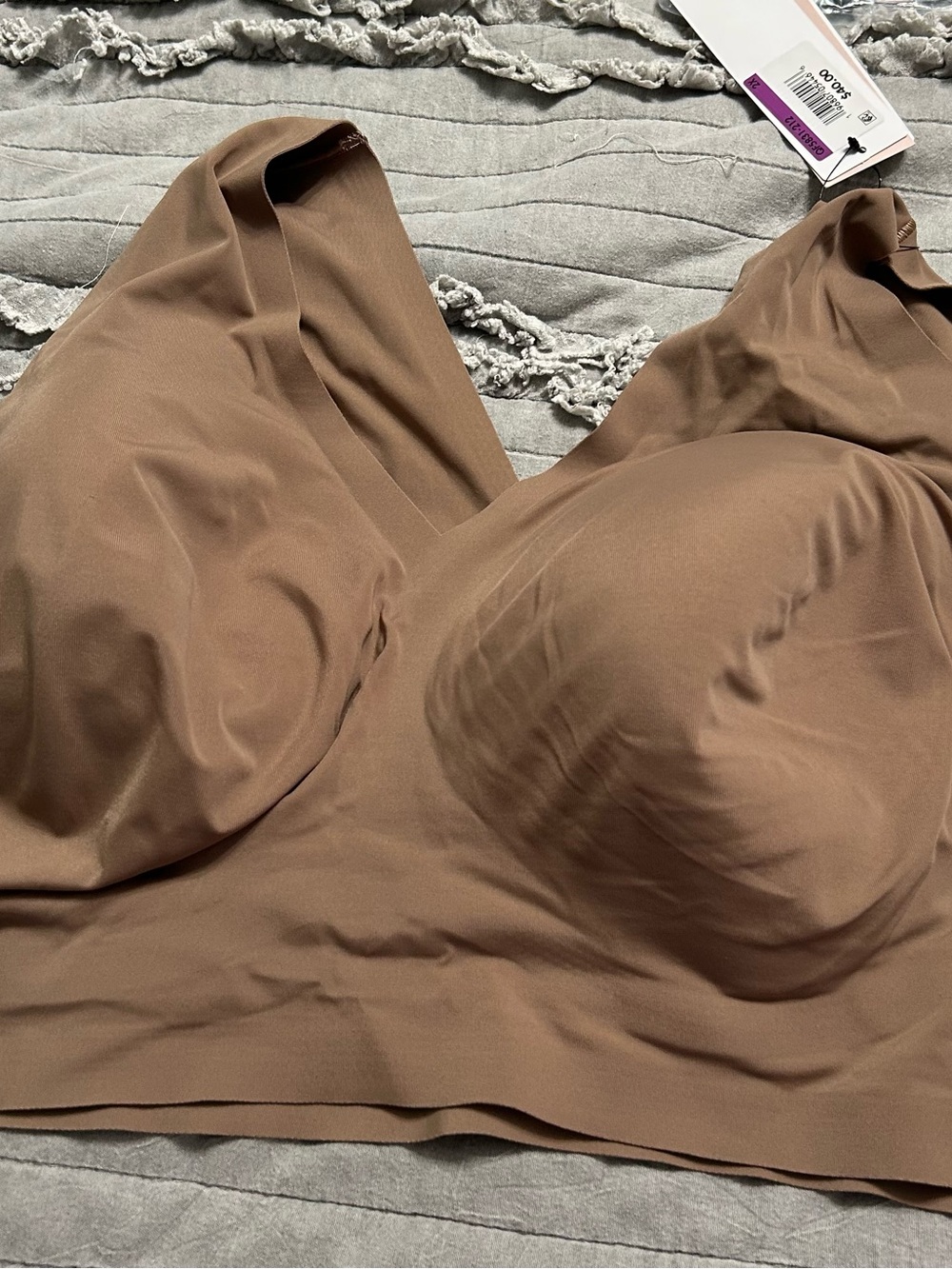 Calvin Klein Smooth Seamless Bra - Brown
